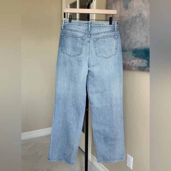 L’Agence Jones Ultra High Rise Stovepipe Cotton Denim Jeans Fontana Wash Size 28 - Picture 4 of 8